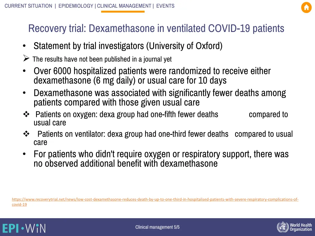 current situation epidemiology clinical 13