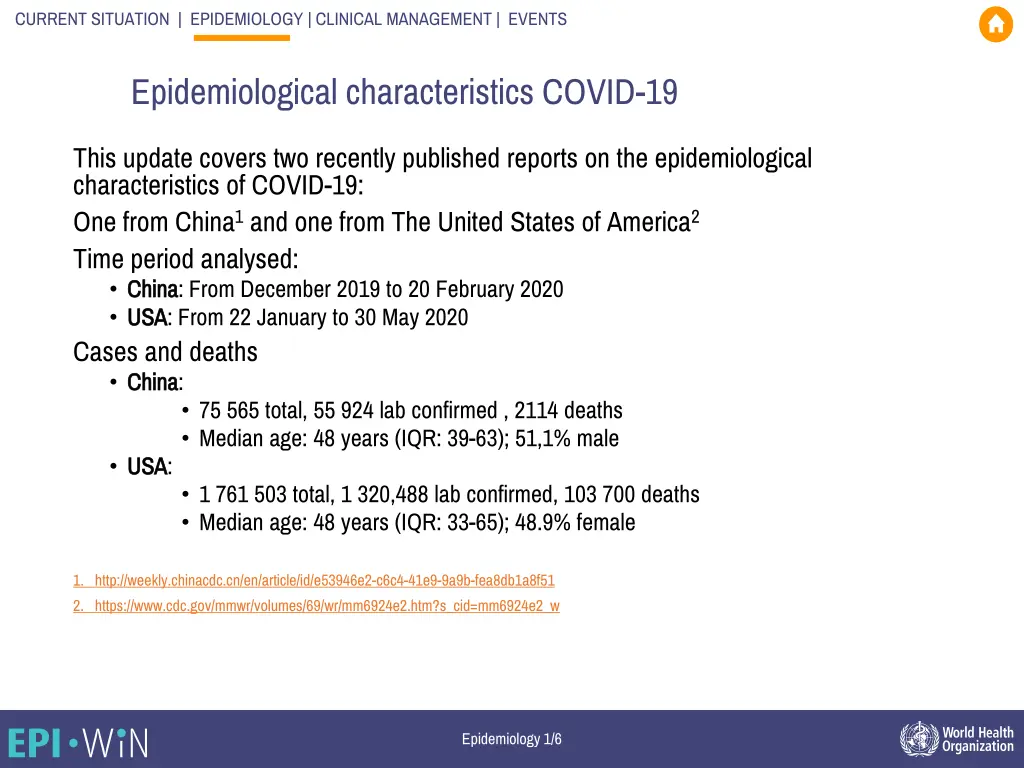 current situation epidemiology clinical 3