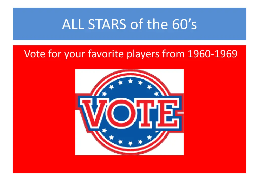 all stars of the 60 s 1