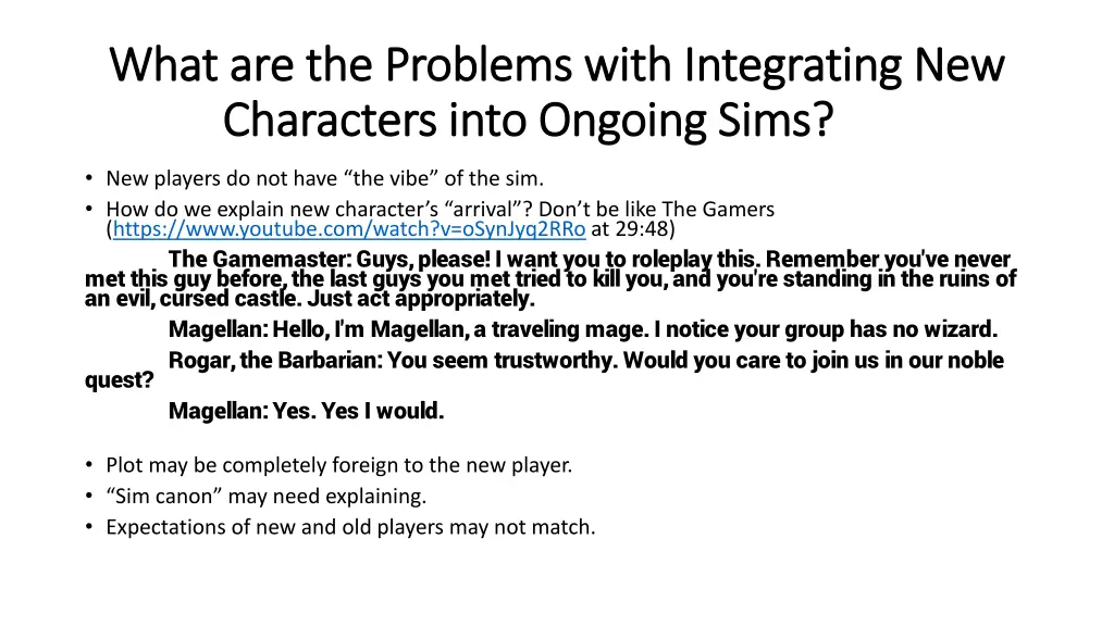 what are the problems with integrating new what