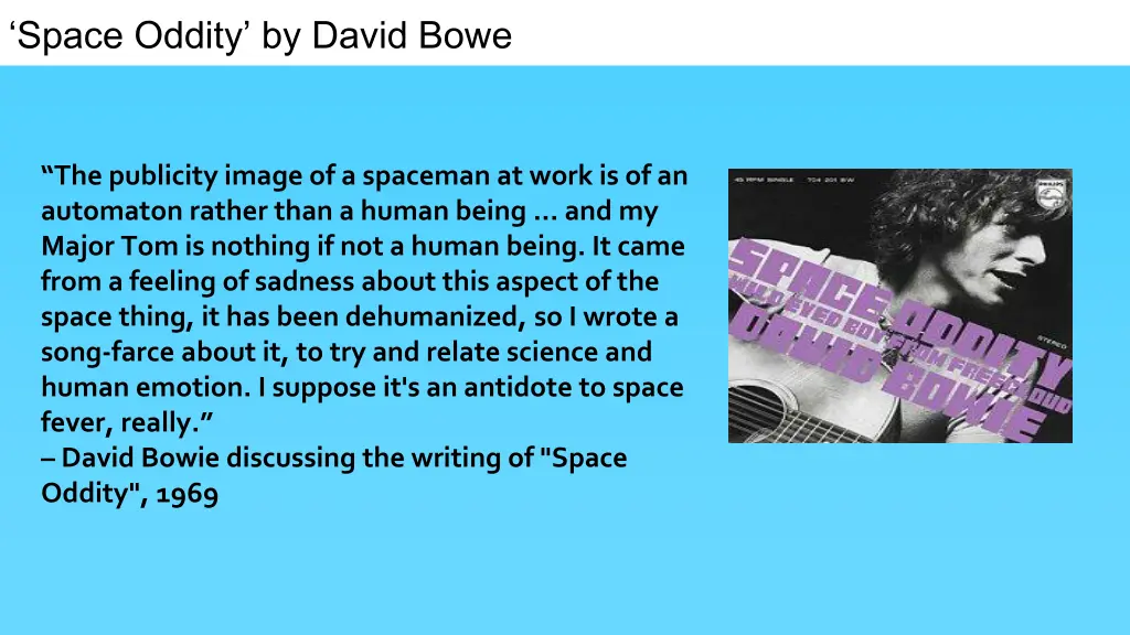 space oddity by david bowe