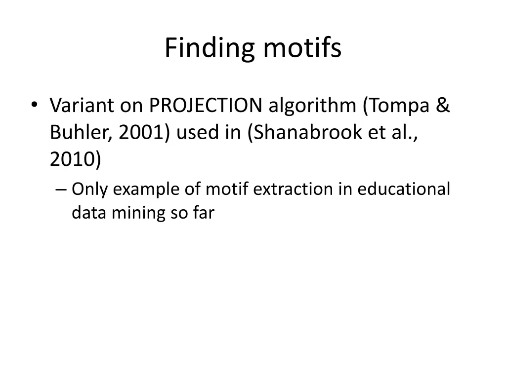 finding motifs 1