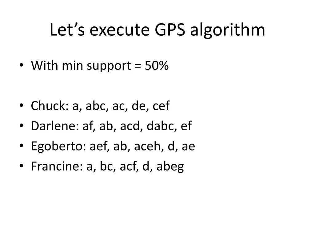 let s execute gps algorithm 1