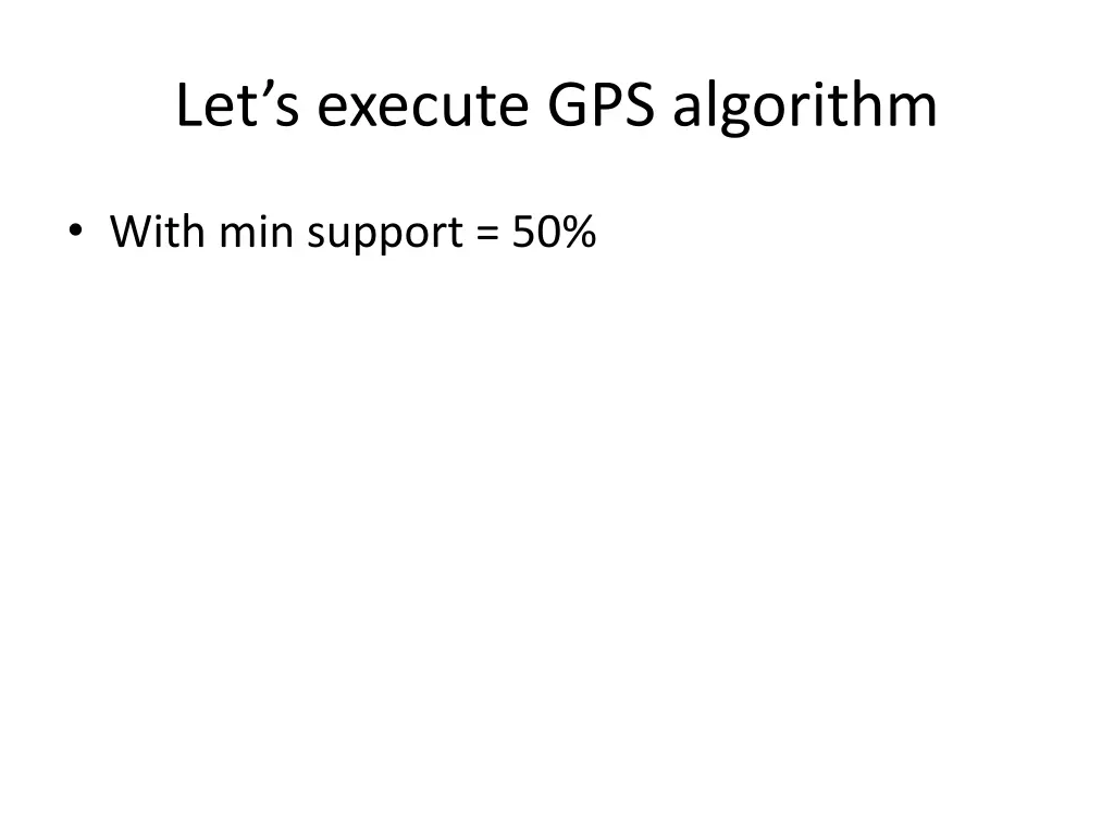 let s execute gps algorithm