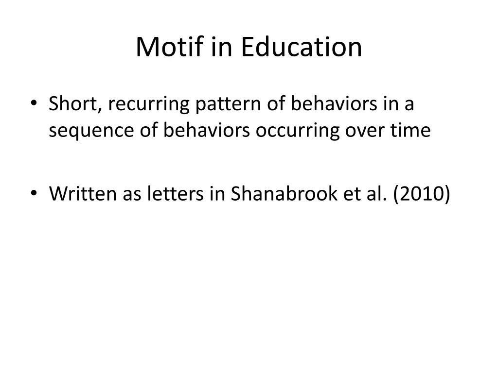 motif in education