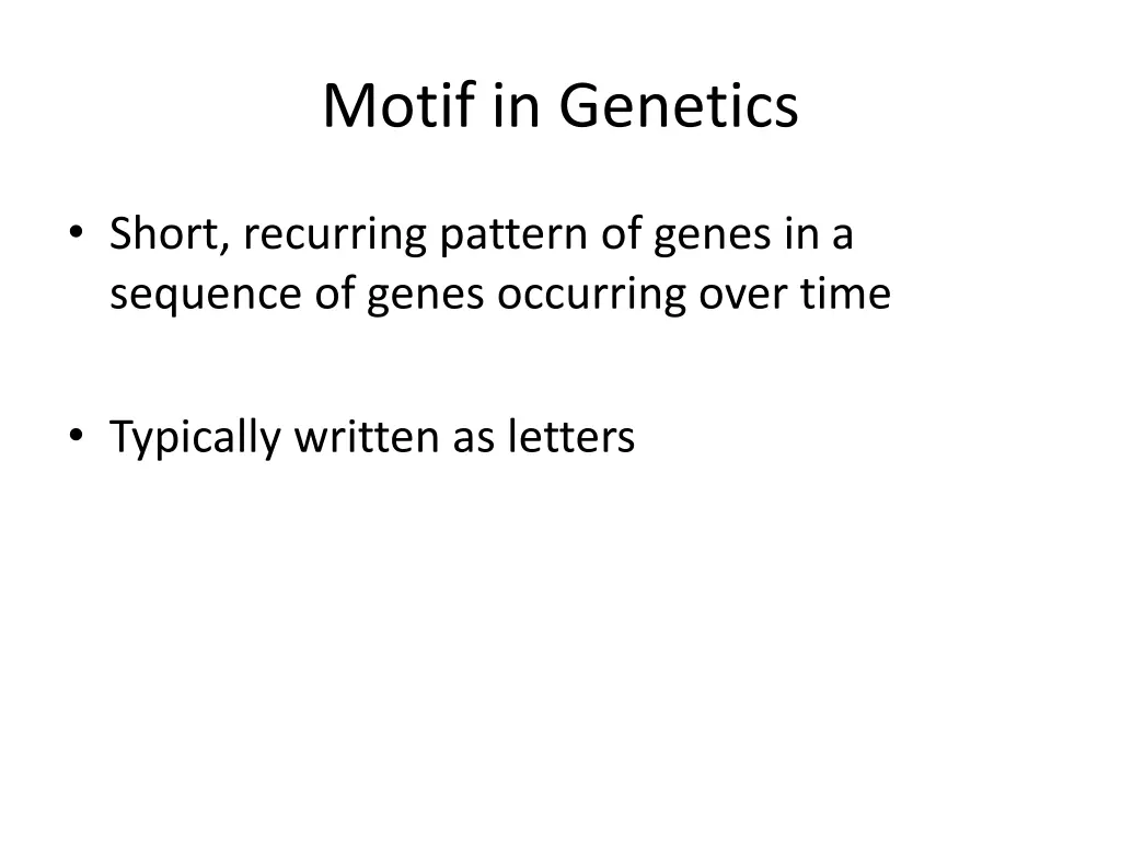 motif in genetics