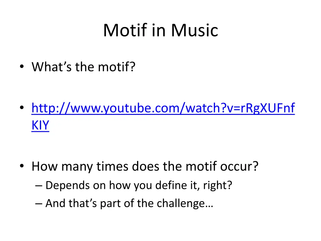 motif in music 2