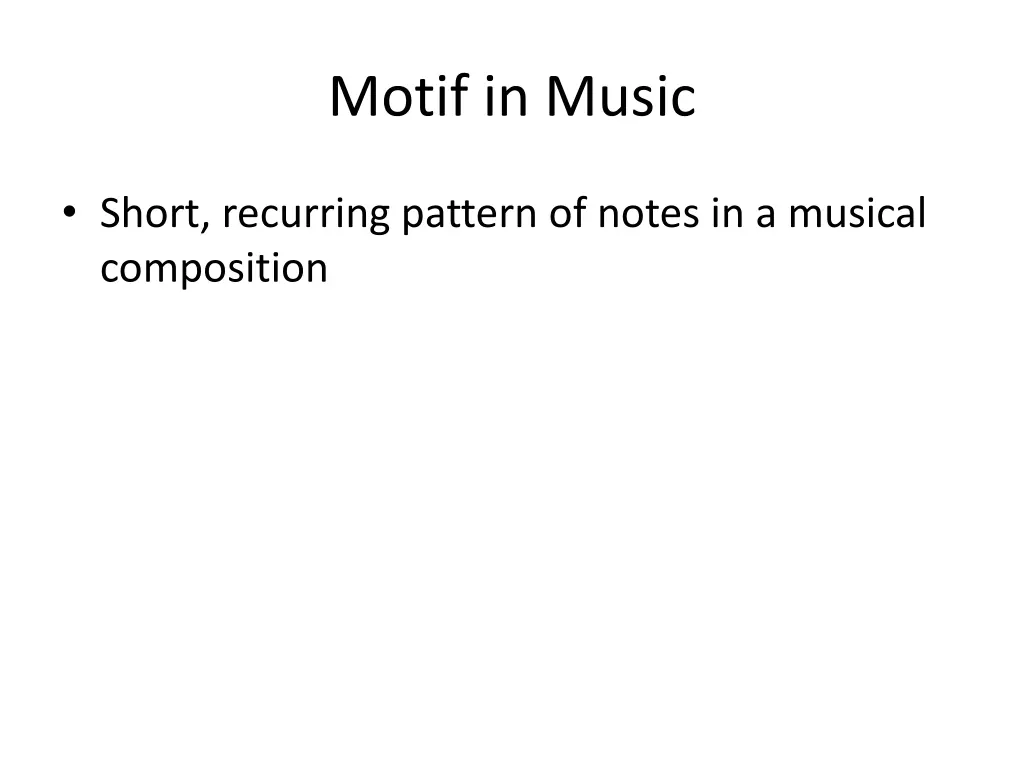 motif in music