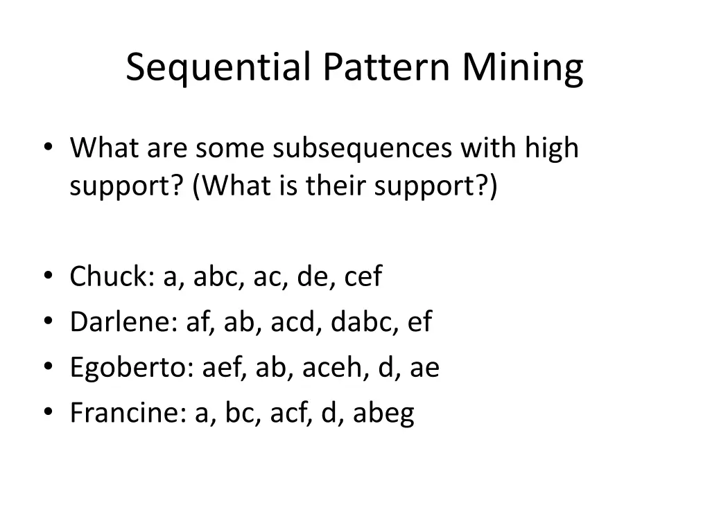 sequential pattern mining 2