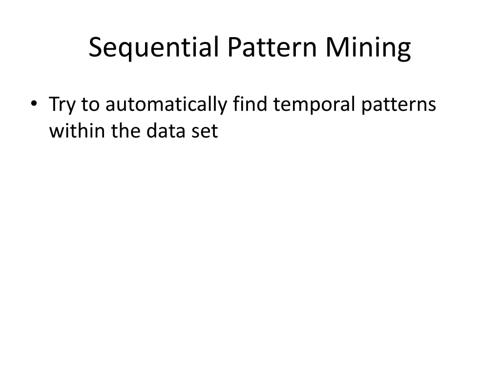 sequential pattern mining