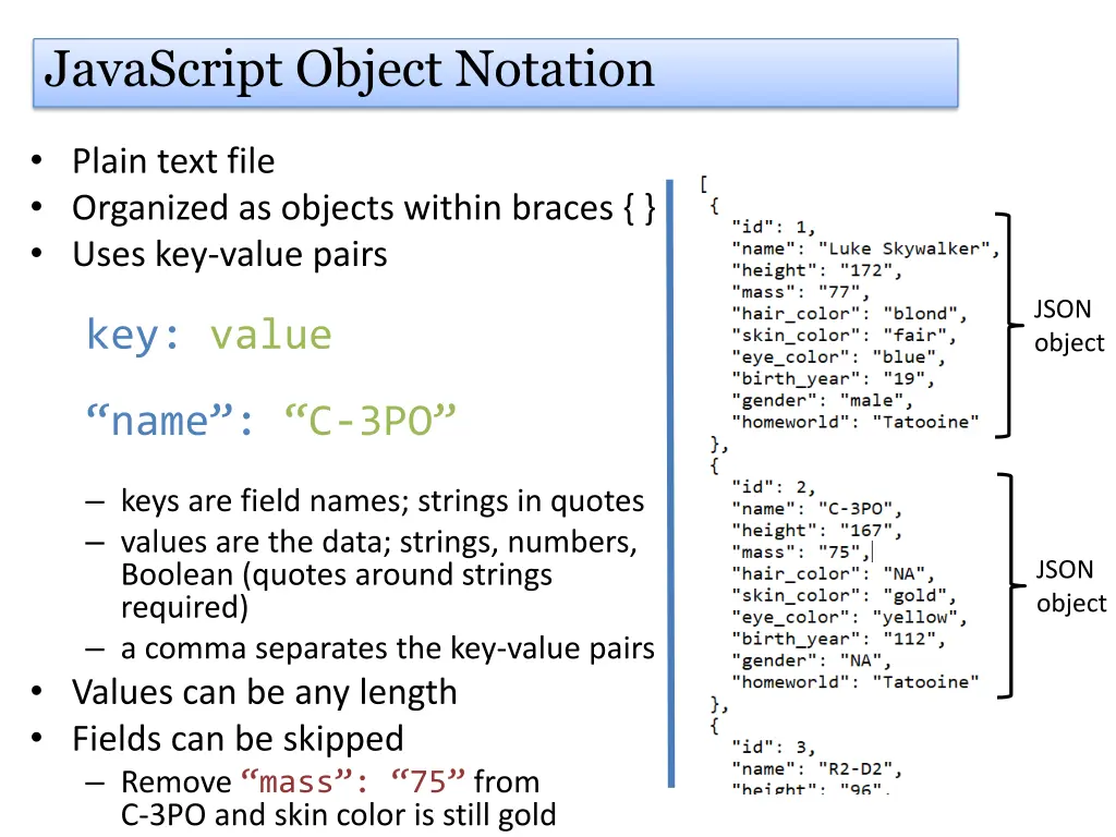 javascript object notation