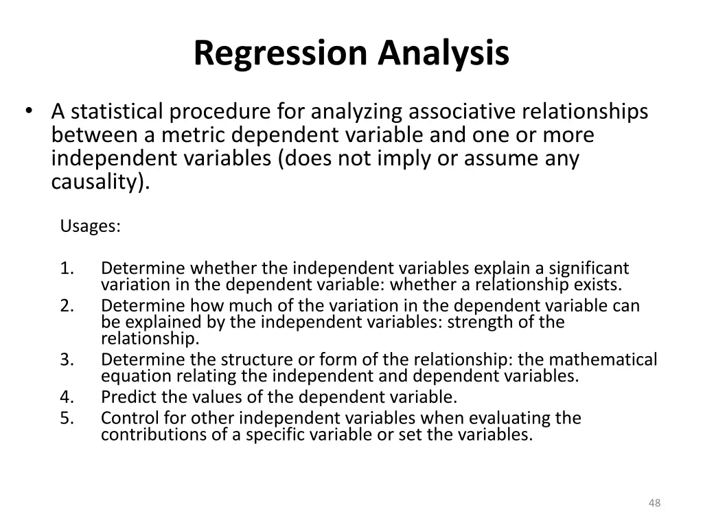 regression analysis