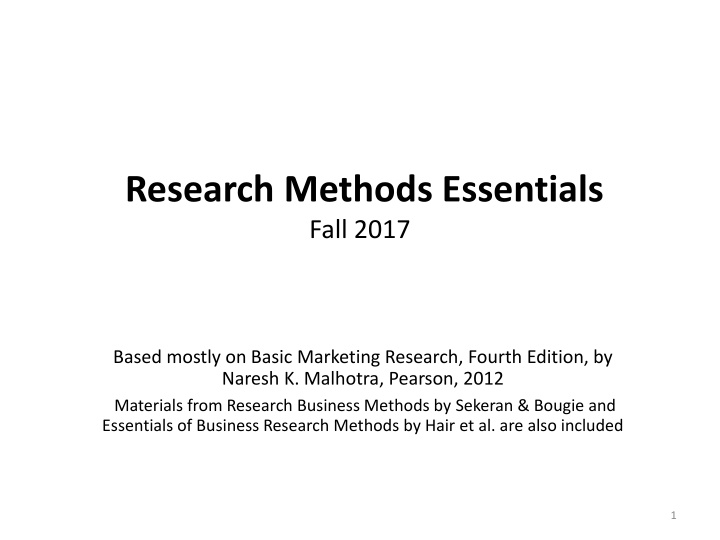 research methods essentials fall 2017