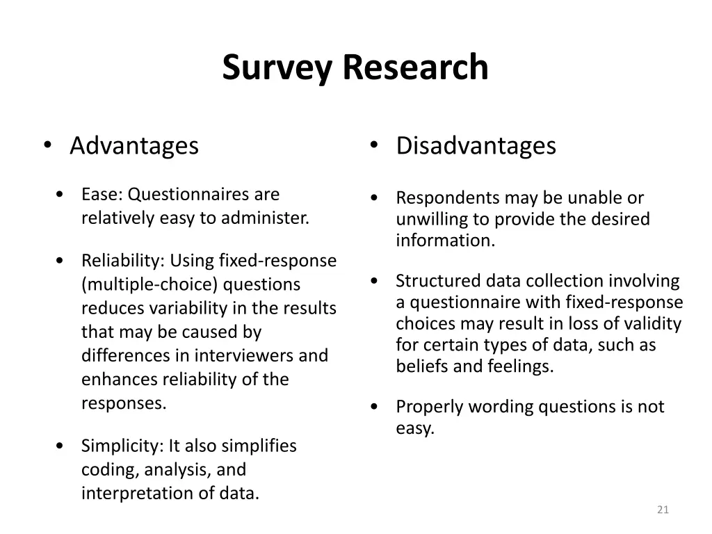 survey research