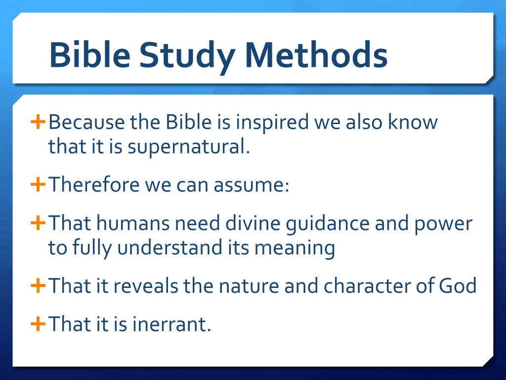 bible study methods 12