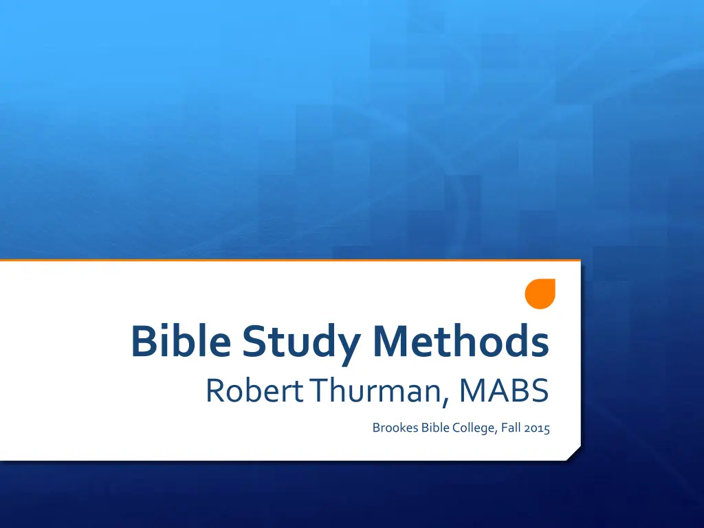 bible study methods robert thurman mabs 1