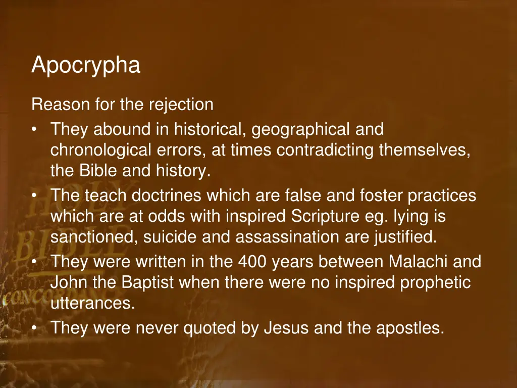 apocrypha