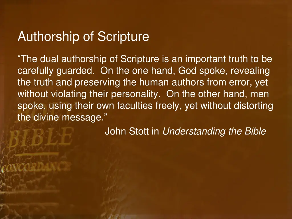 authorship of scripture