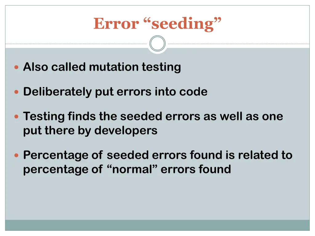 error seeding