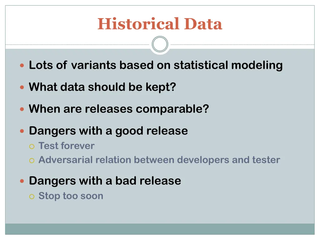 historical data