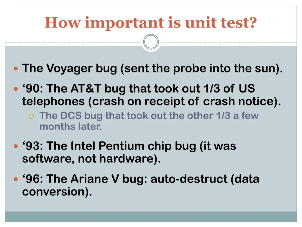 how important is unit test