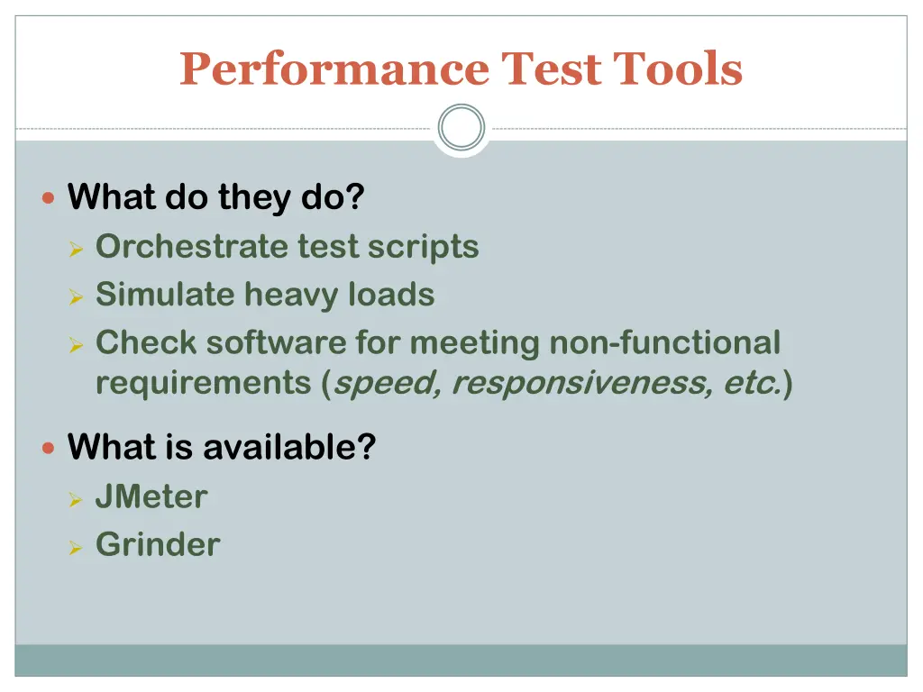 performance test tools