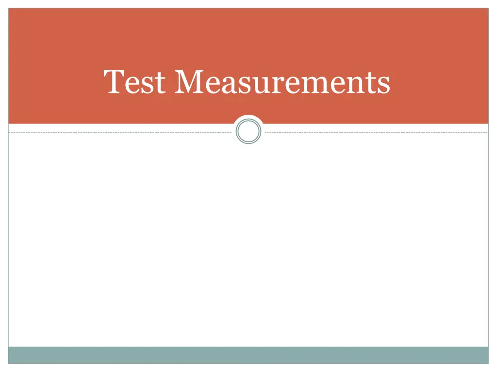 test measurements