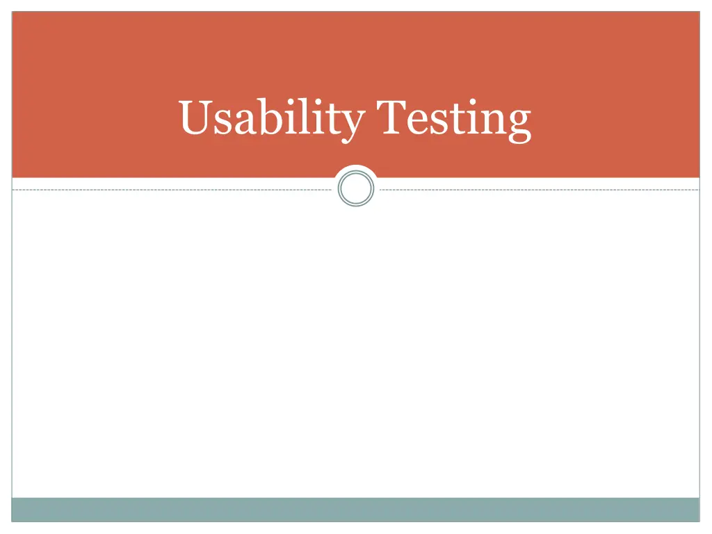 usability testing