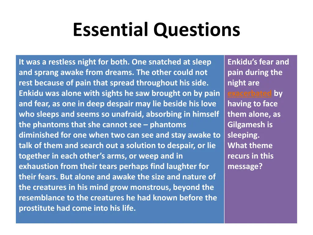 essential questions 2