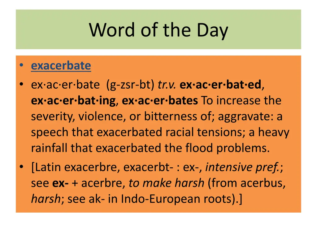 word of the day