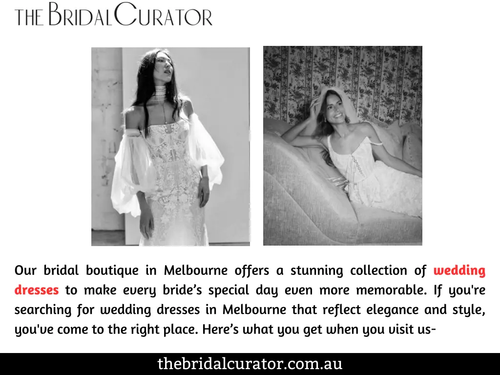 our bridal boutique in melbourne offers