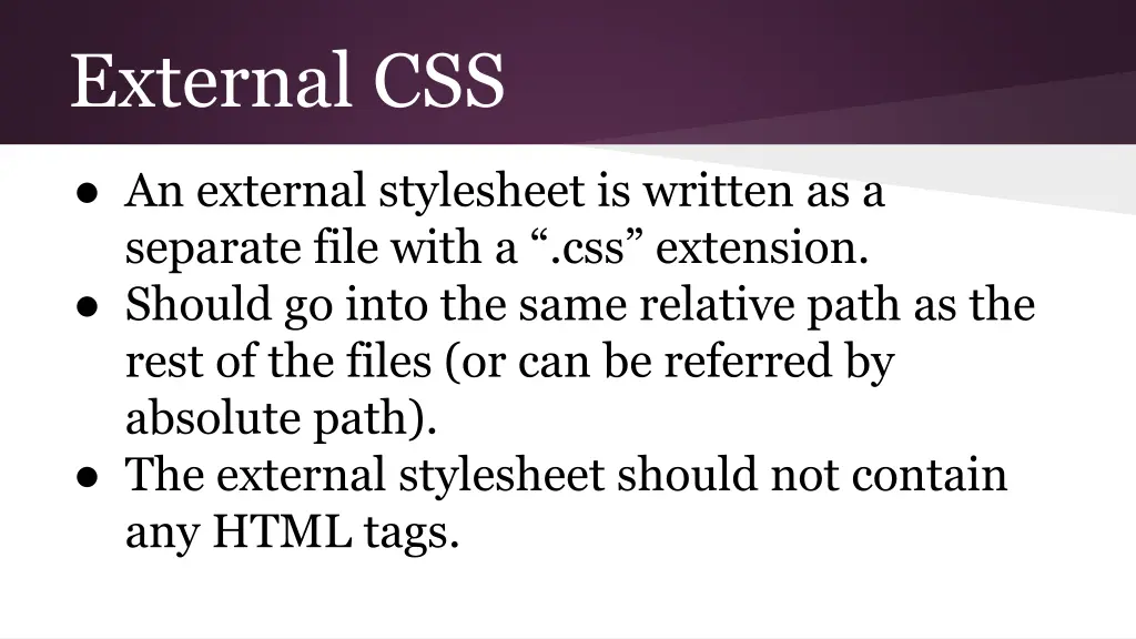 external css 1