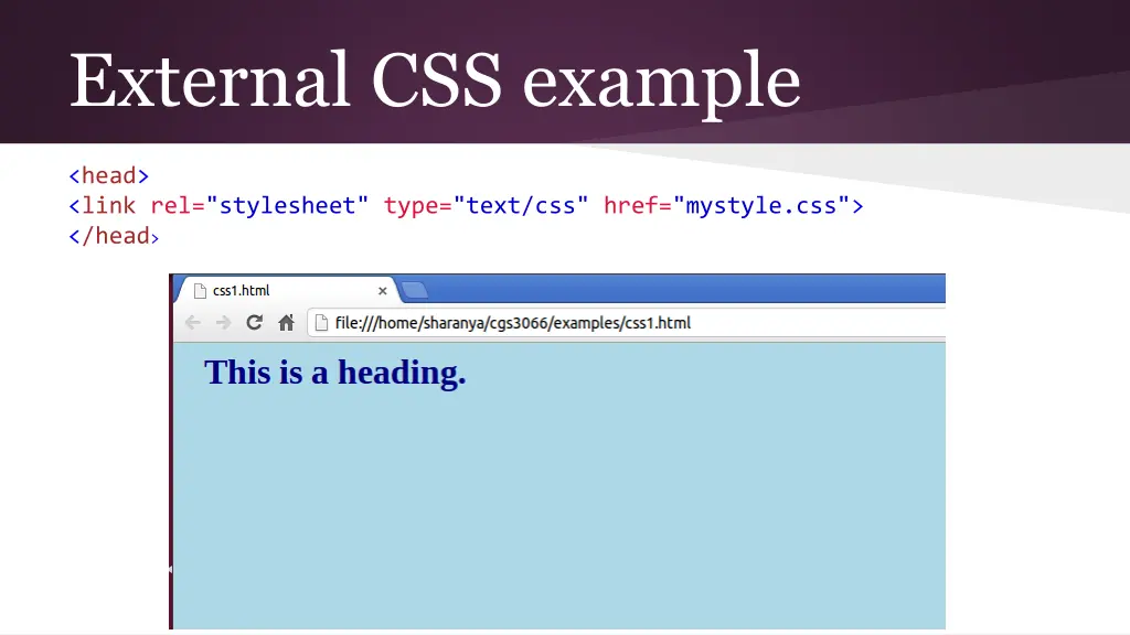 external css example 1