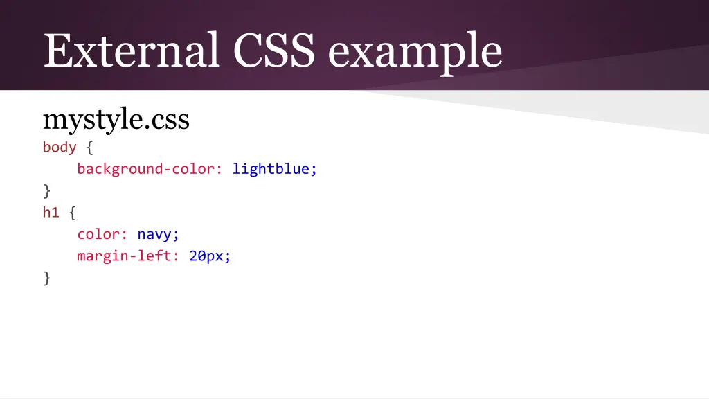 external css example