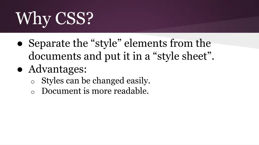 why css 1