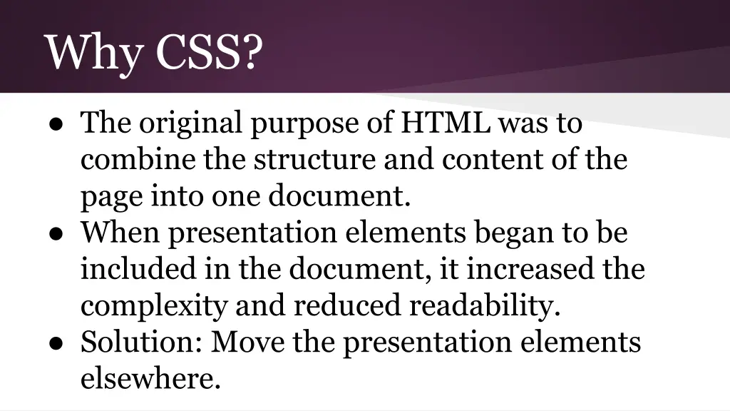 why css