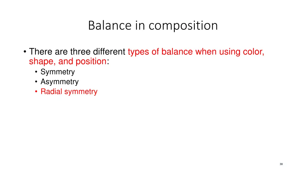 balance in composition