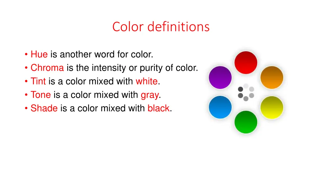 color definitions