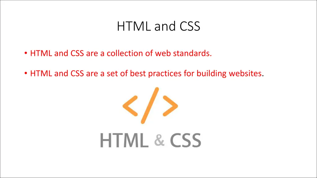 html and css