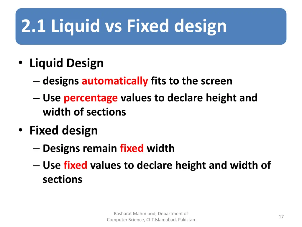 2 1 liquid vs fixed design