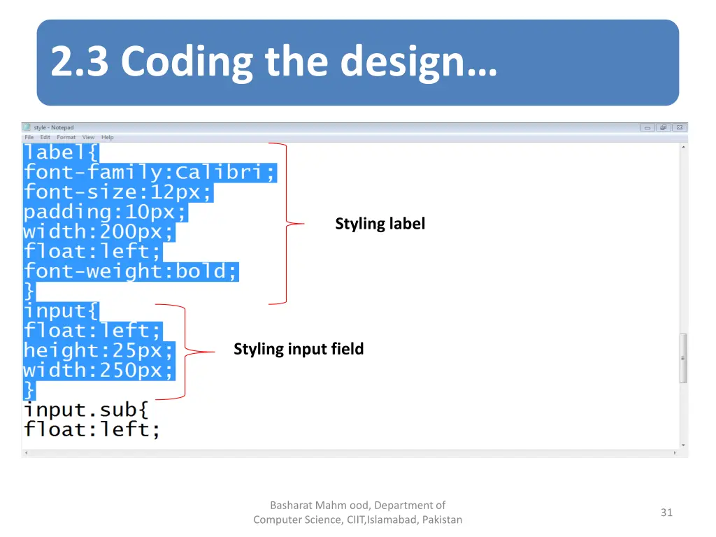 2 3 coding the design 10