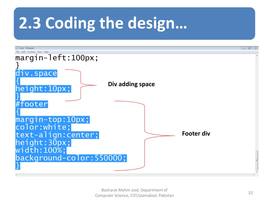 2 3 coding the design 11