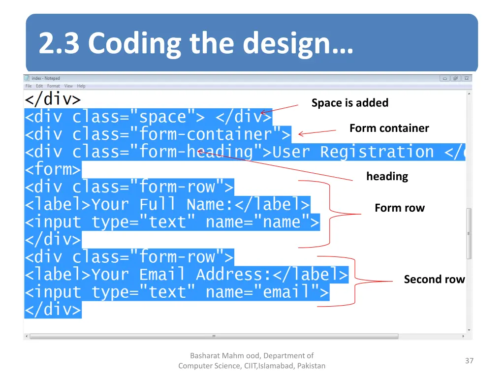 2 3 coding the design 16