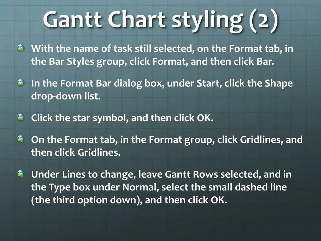 gantt chart styling 2