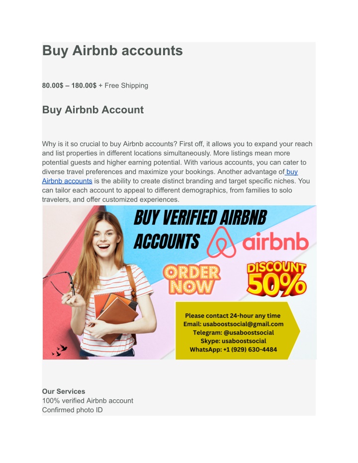 buy airbnb accounts