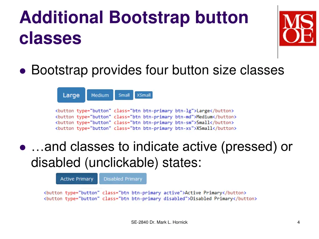 additional bootstrap button classes