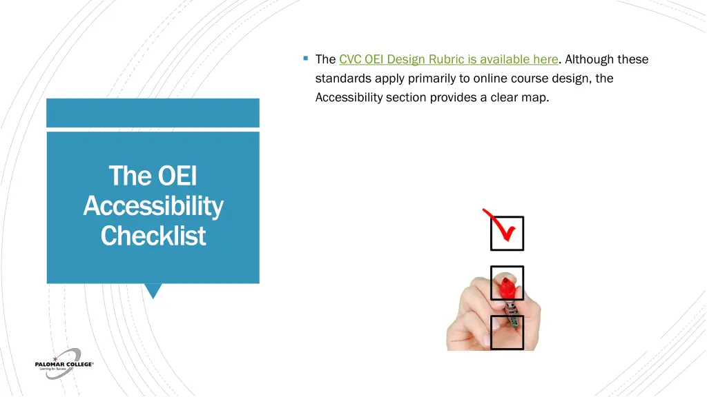 the cvc oei design rubric is available here