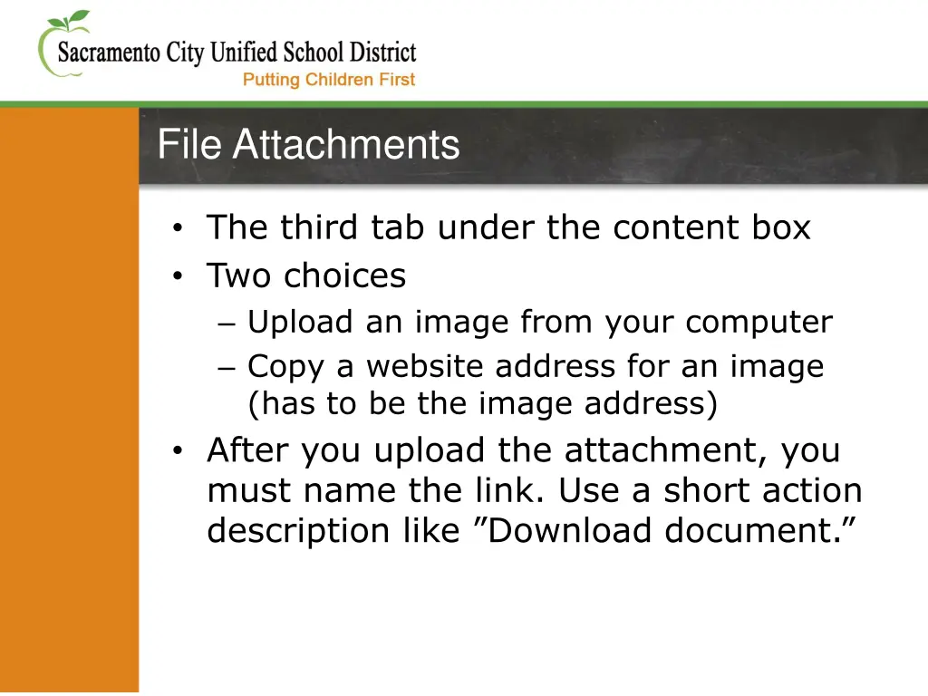 file attachments