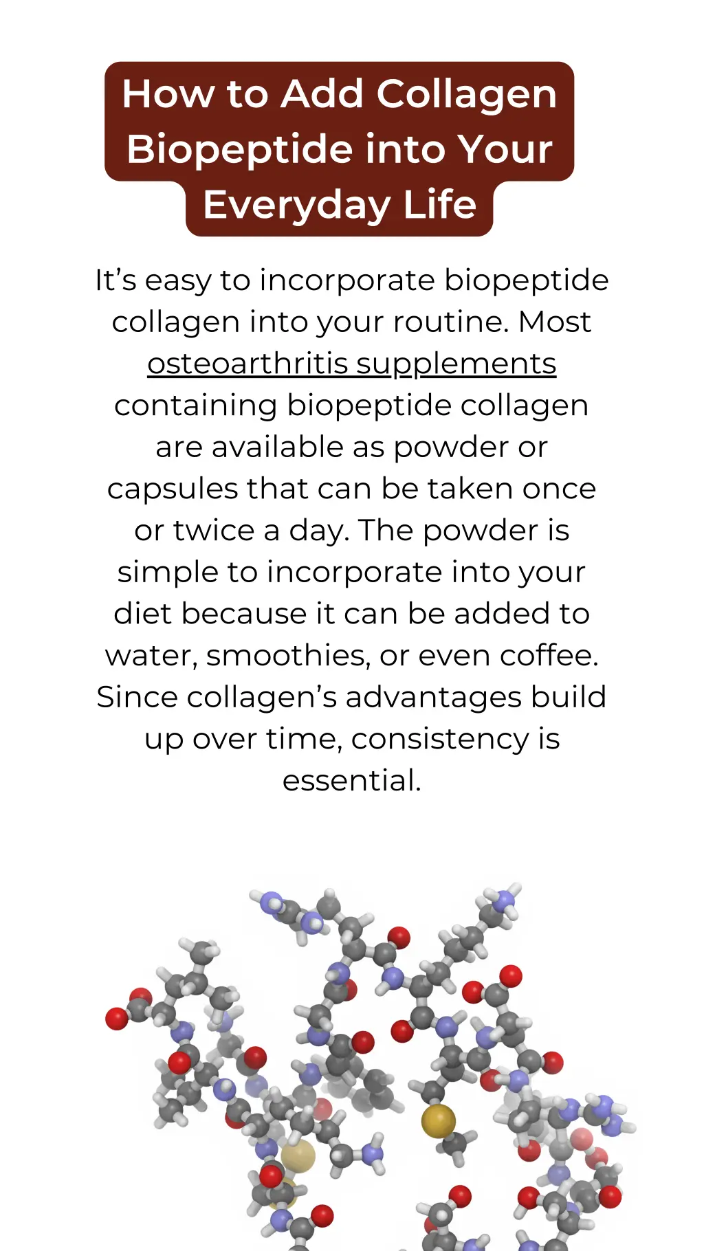 how to add collagen biopeptide into your everyday