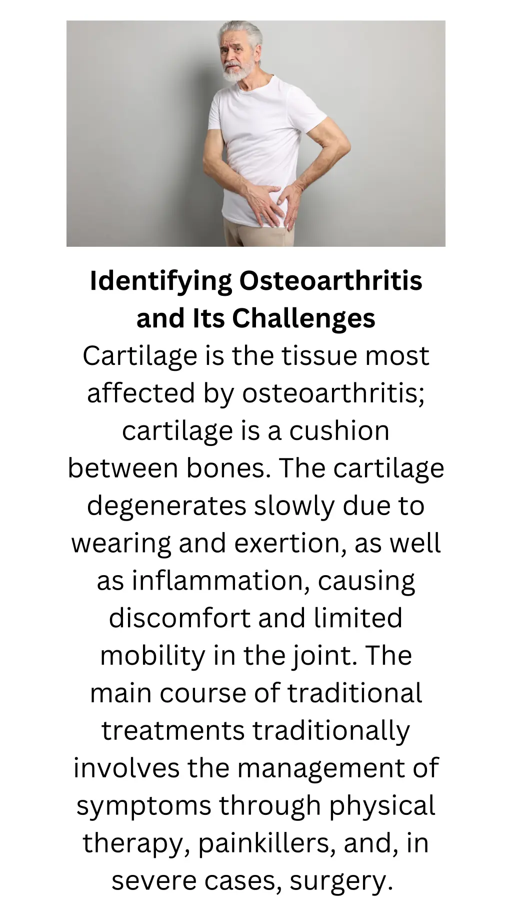 identifying osteoarthritis and its challenges